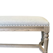 Luna Linen Ottoman Bench